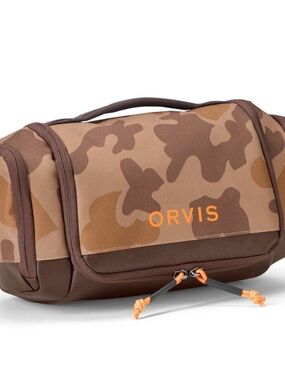 Orvis Camo Travel Dopp Kit - Brown/Orange